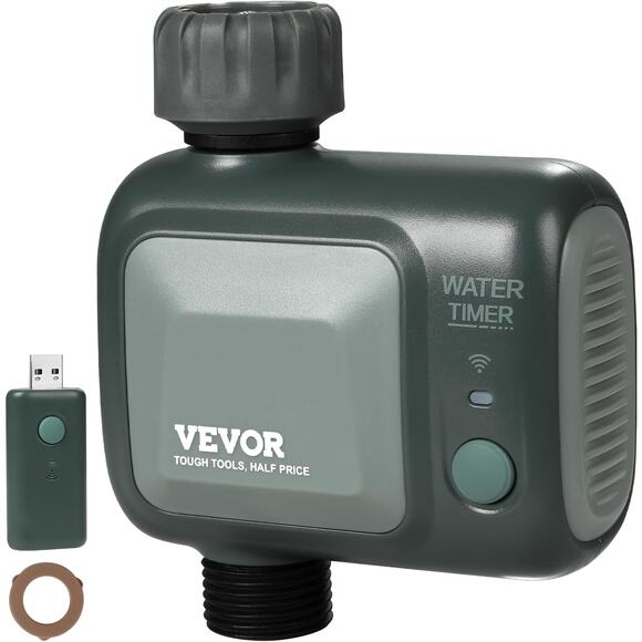 VEVOR WiFi Sprinkler Timer, Single Outlet, Smart Hose Faucet Water Timer, NIB - Picture 1 of 4